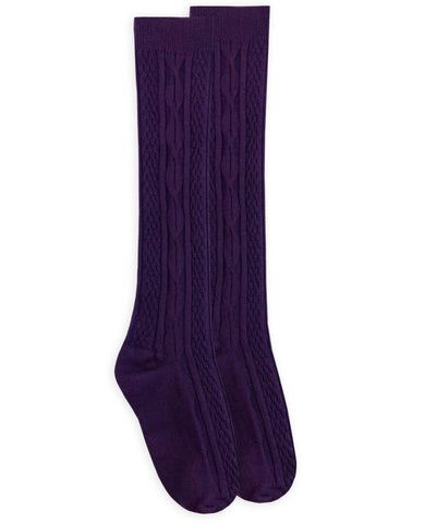 Fashion Cable Knee High Socks