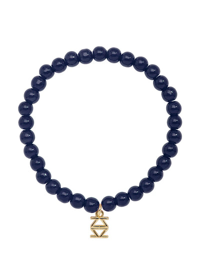 Small Glass Bead Stretch Bracelet  (Various Colors)
