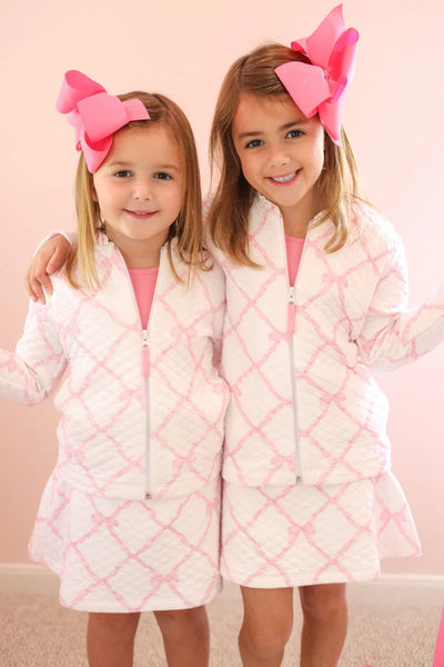 Searcy Skort Quilted Belle Meade Bow, Pier Park Pink