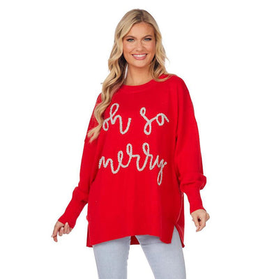 Ladies Oh So Merry Sweatshirt