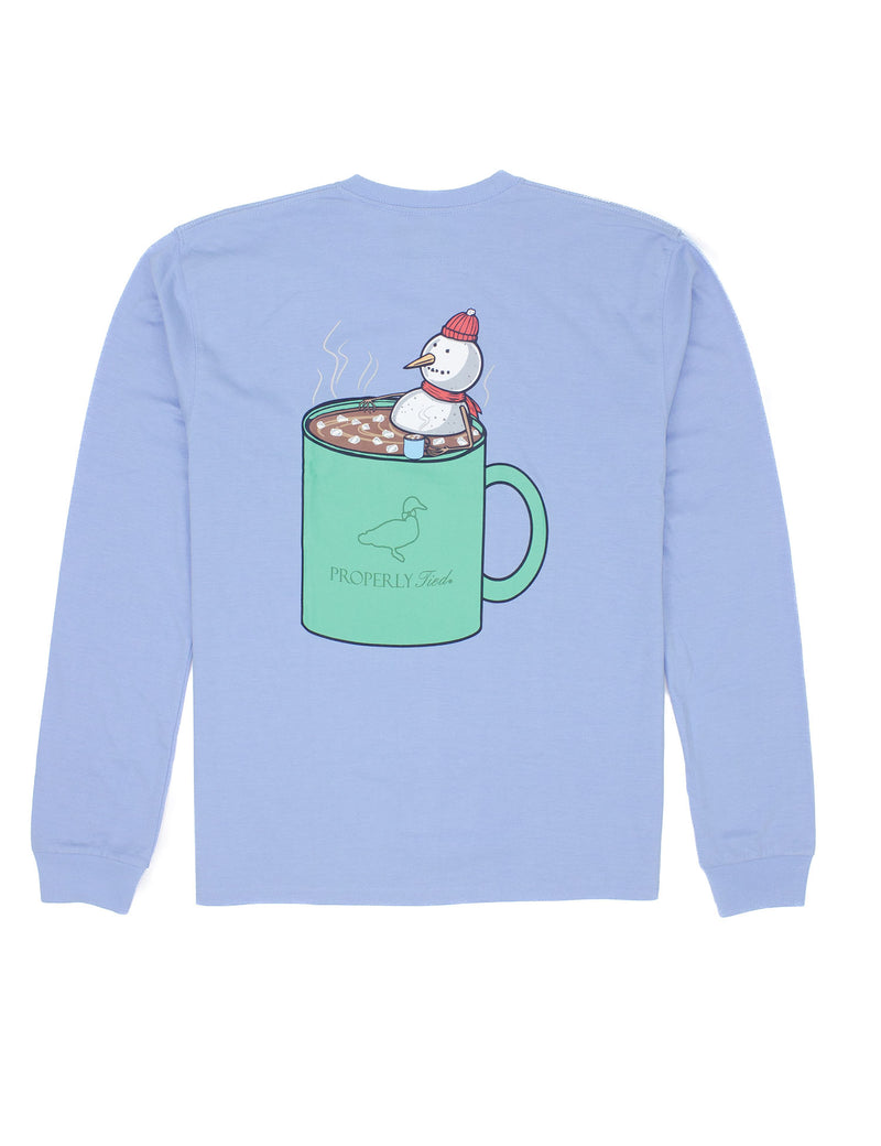 LD Snow Cocoa LS Tee Light Blue