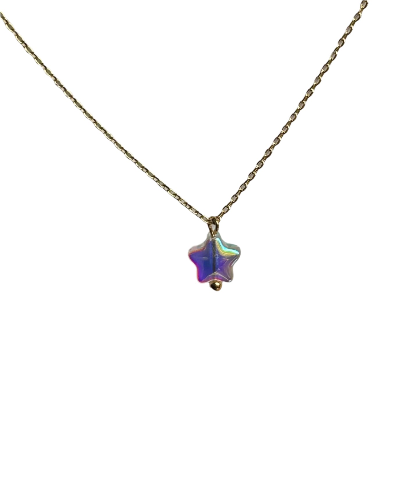 Iridescent Star Pendant Necklace
