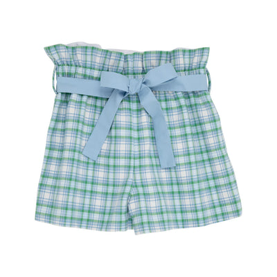 Maddie Bea Bag Shorts Eastpoint Plaid BarrBlue