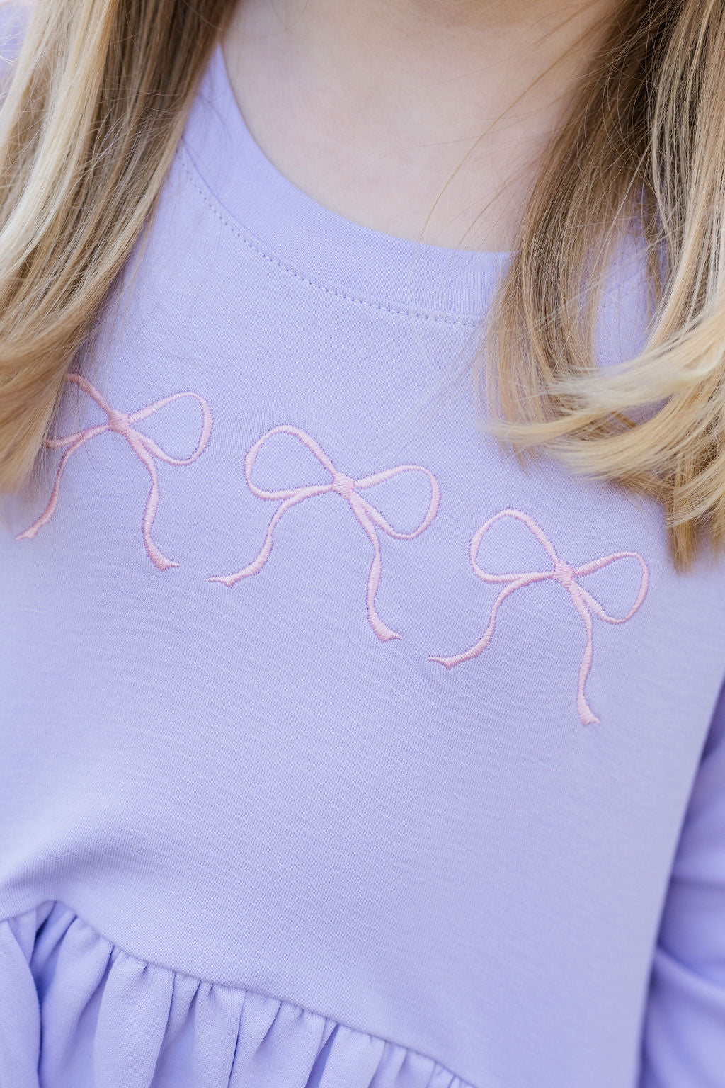 Lavender Sydney Sweatshirt Dress Basic Bows