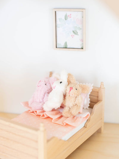 Dollhouse Plush Bunny Stuffed Animal | Multiple Colors: Pink