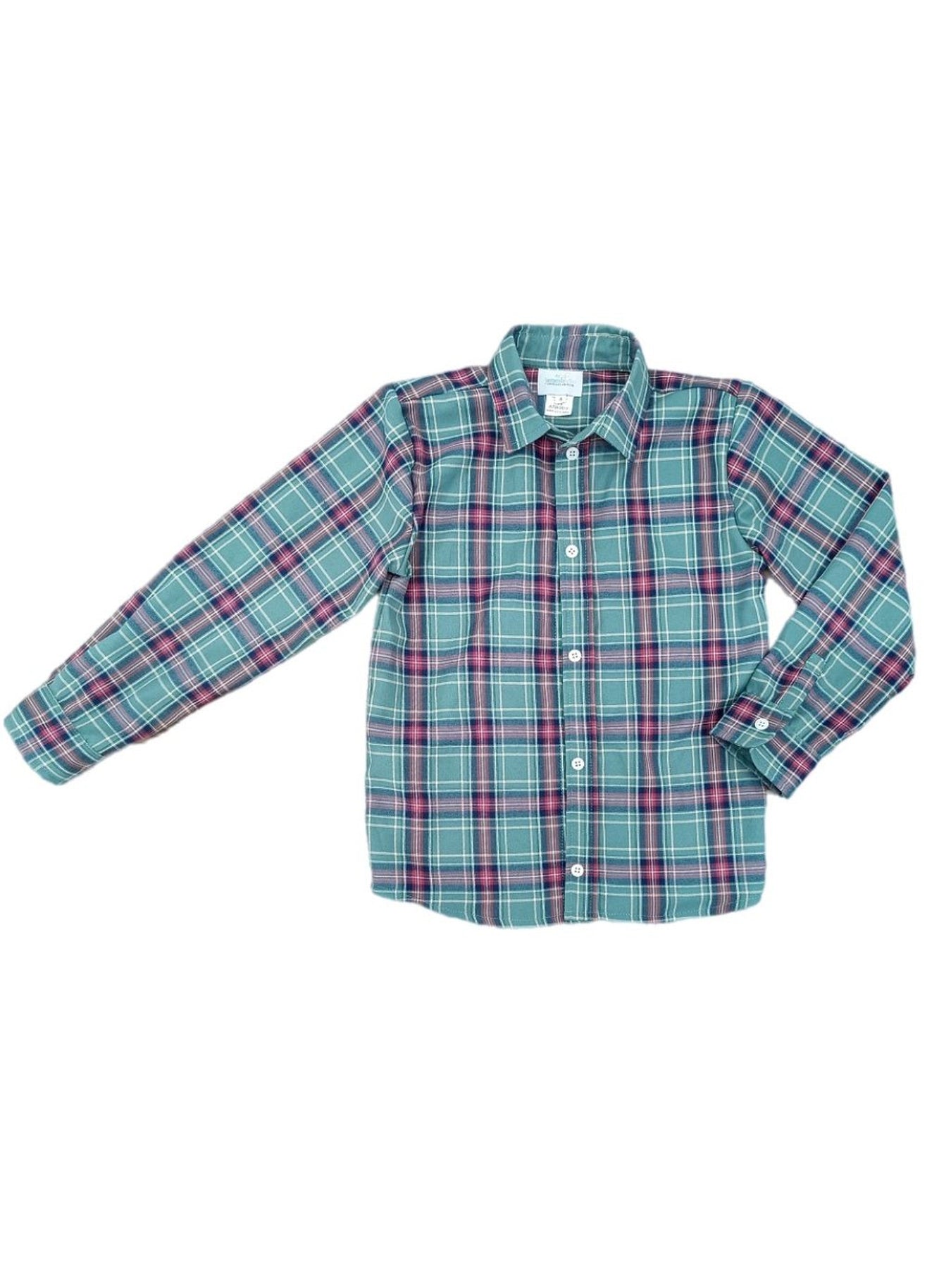 Ryan Dress Shirt Green Christmas Plaid