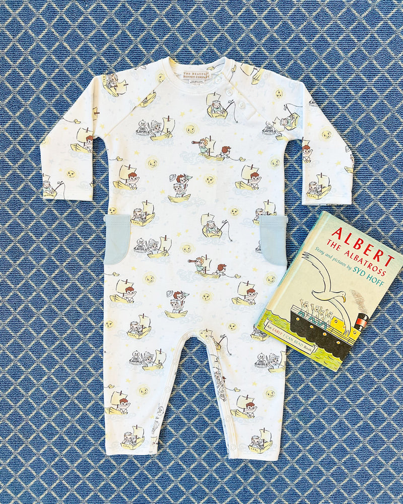 Rayburn Romper SS Beaufort Buckhead Blue