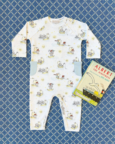 Rayburn Romper SS Beaufort Buckhead Blue