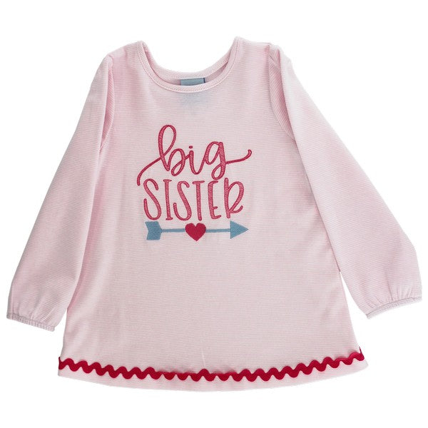 Knit Stripe Big Sister LS Tee