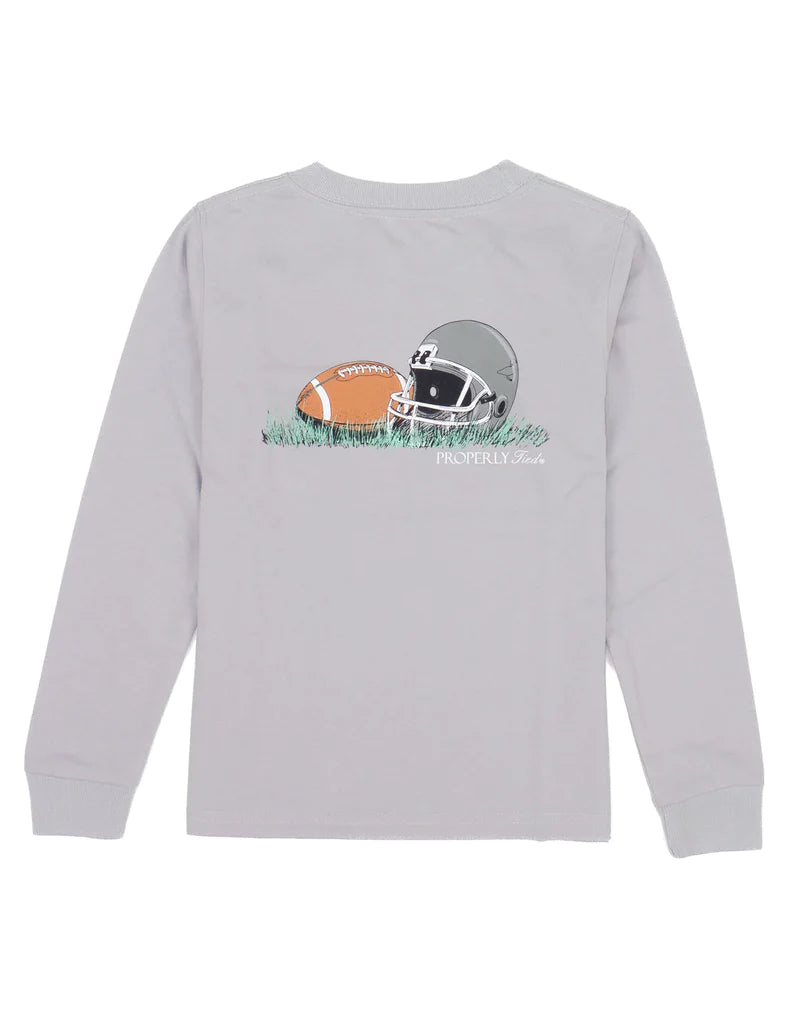 LD Football LS Tee Ice Gray