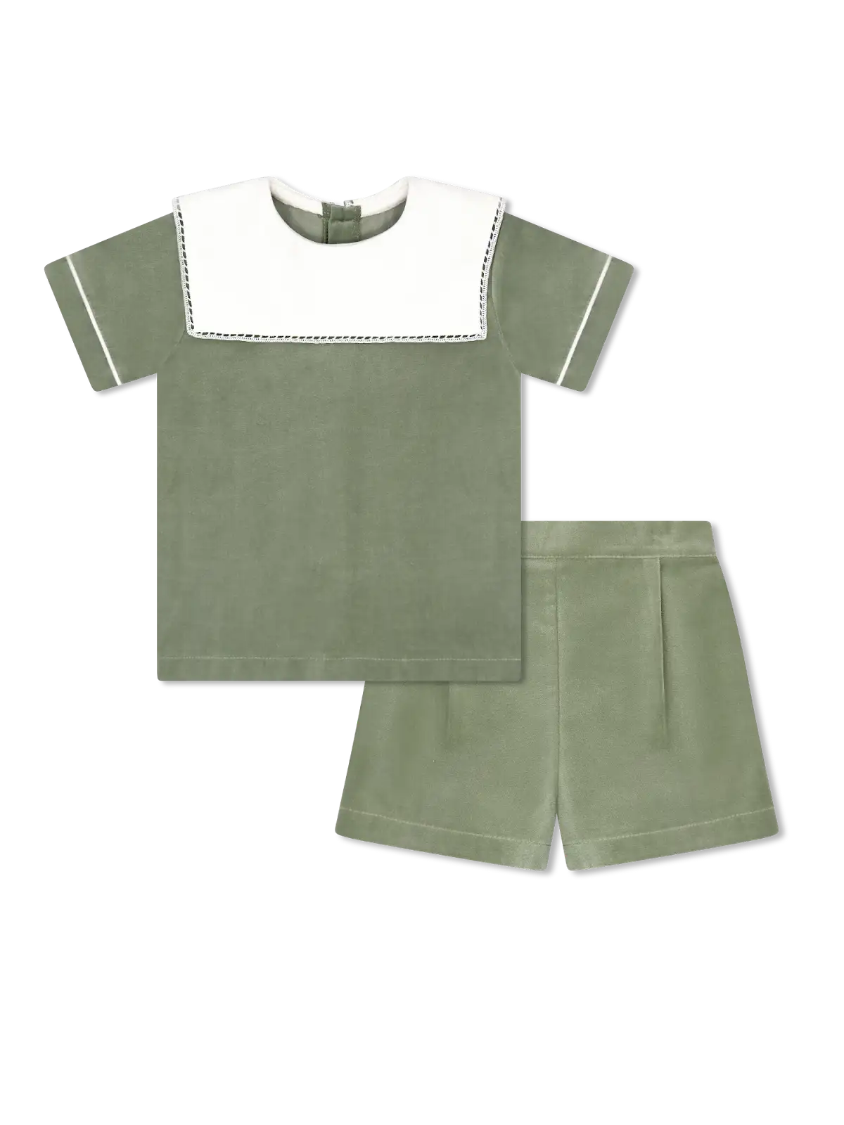 Christian Short Set On Leyland Green Velvet