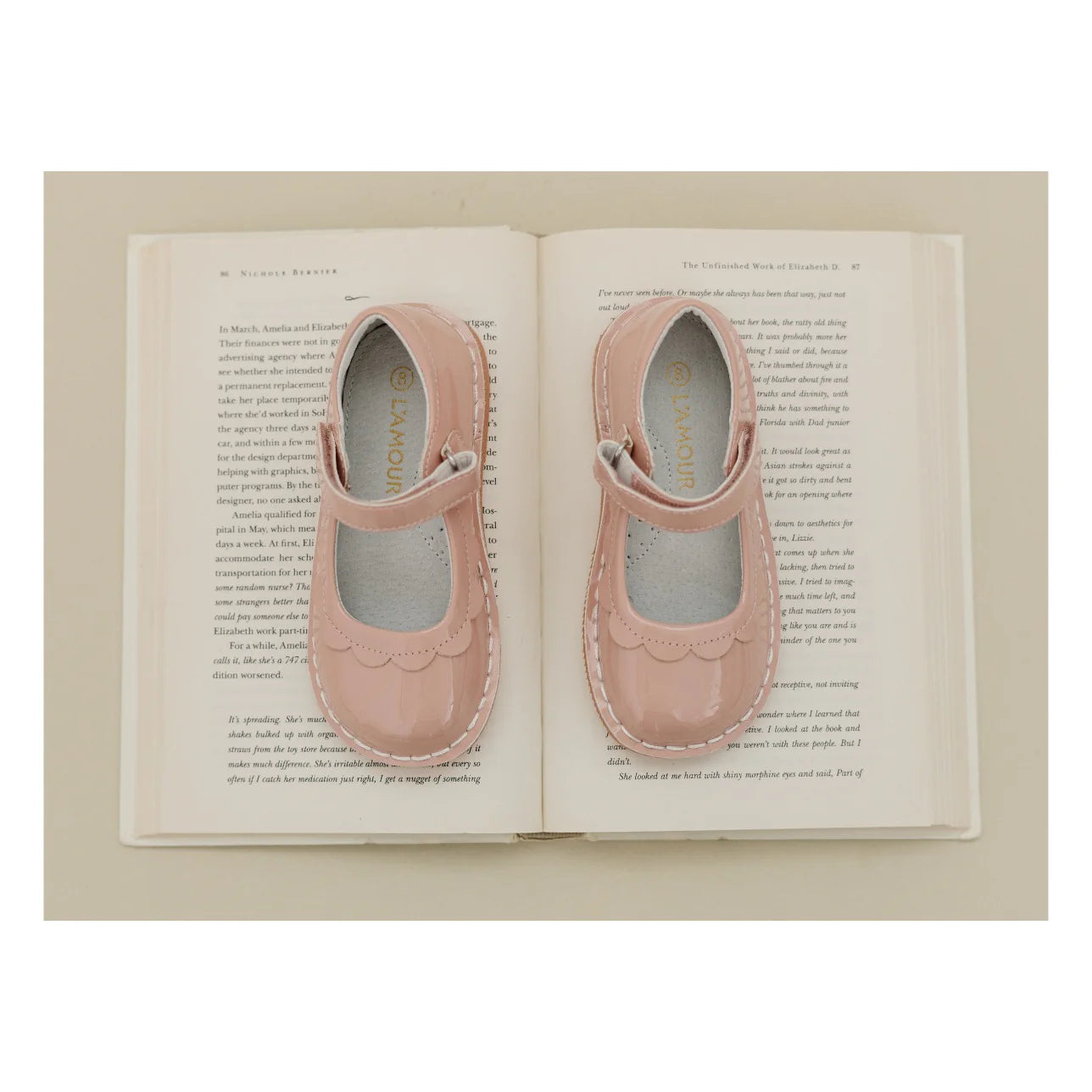 Violette Petal Mary Jane Patent Rose