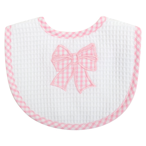 Pink Bow Bib