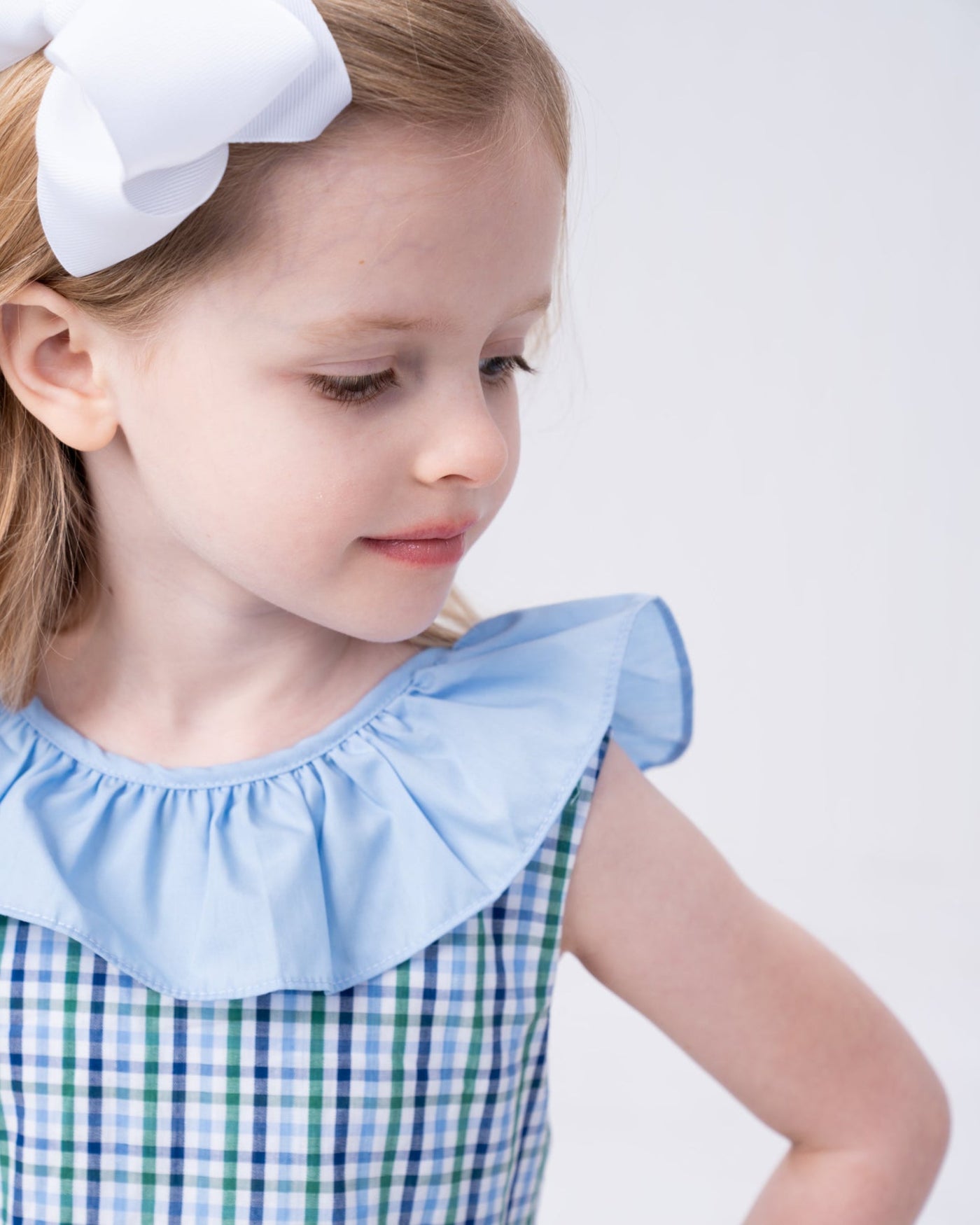 Ally Kole Dress Green & Blue Check