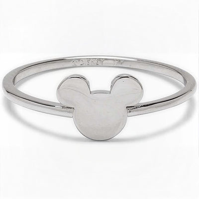Small Flat Mickey Head Ring (2 Colors)