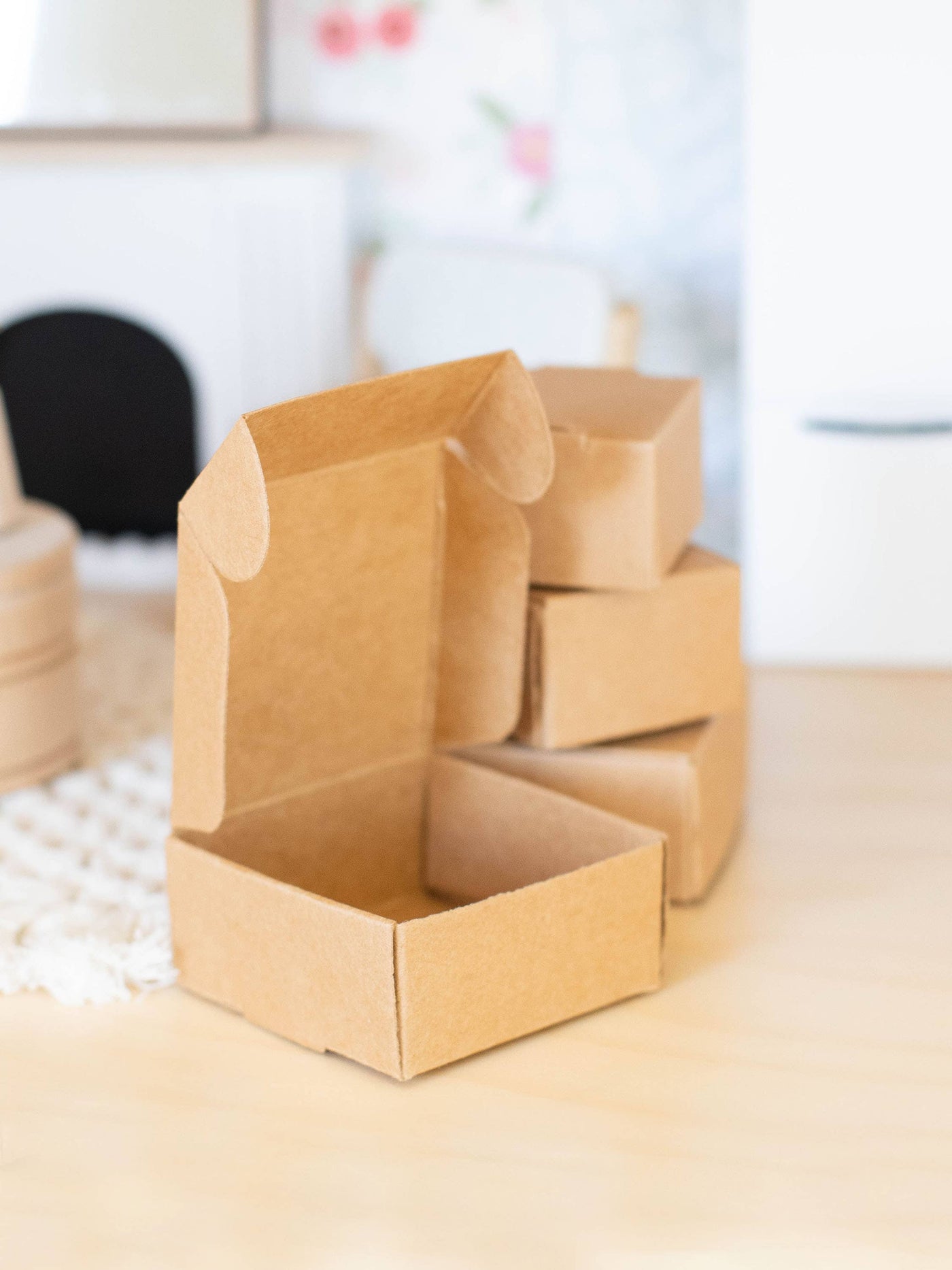 Dollhouse Miniature Gift Box Set | Kraft