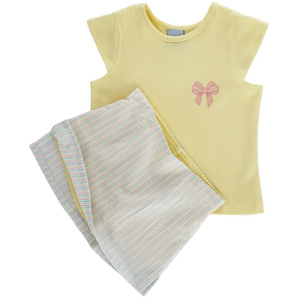 Girls Skort Set Bows