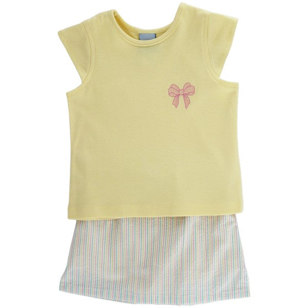 Girls Skort Set Bows