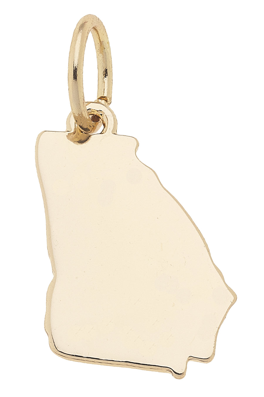 Georgia Shaped State Charm Shiny Gold