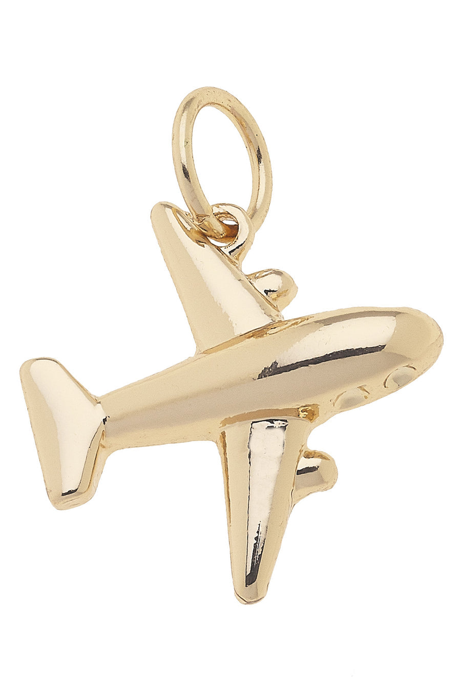 Jet Setter Charm Shiny Gold