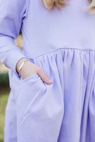 Lavender Sydney Sweatshirt Dress Basic Bows