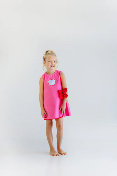 Wilma Wrap Dress Romany Rose Rich Red Apple