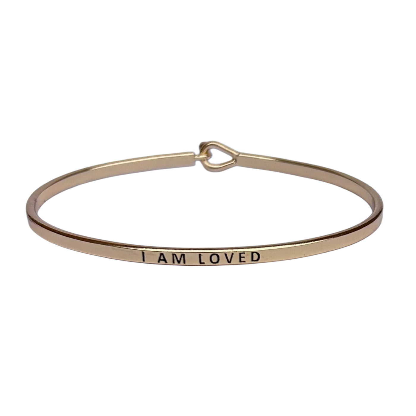Gold Hook Bracelet Inspirational Assorted Engravings