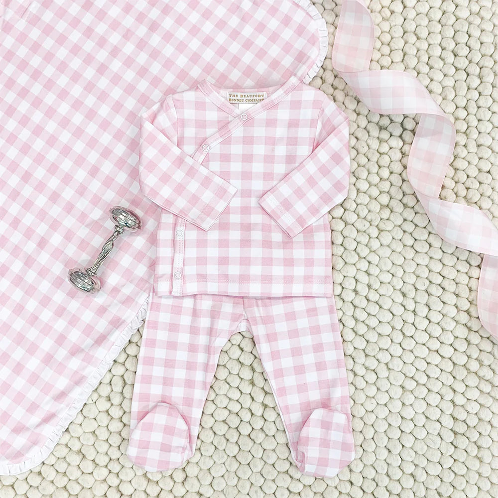 Cameron Cross Front Set Palm Beach Pink Gingham