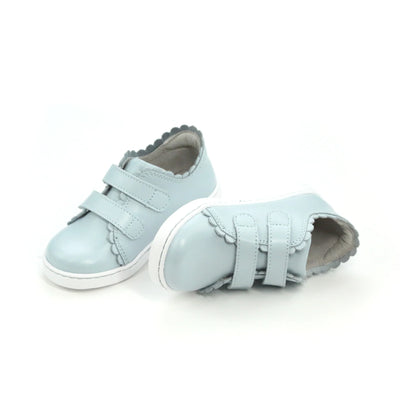 Caroline Scalloped Sneaker Light Blue