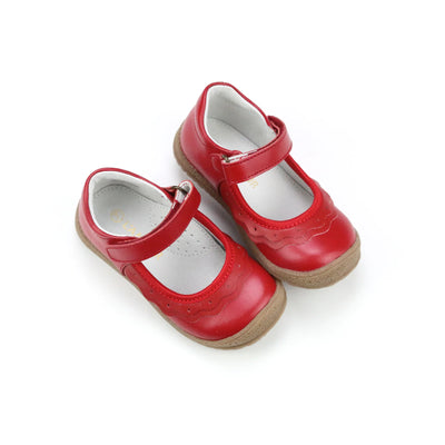 Paige Ruffle Mary Jane Red