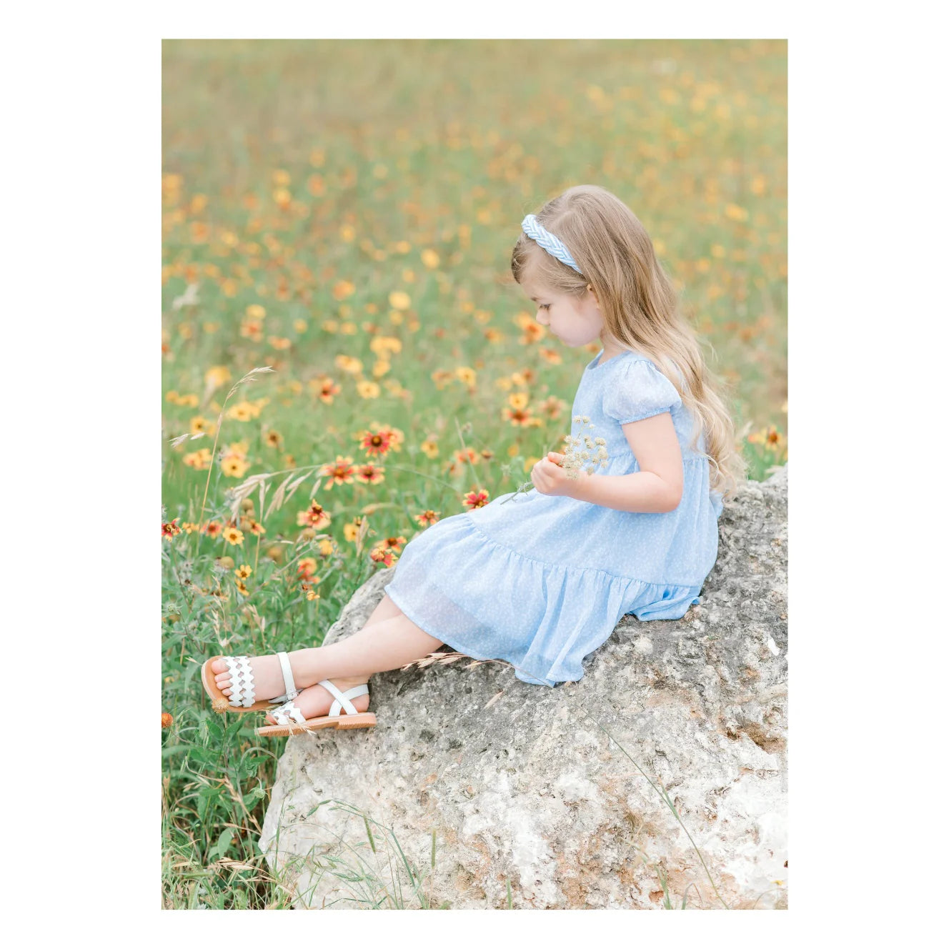 Eden Scalloped Sandal White
