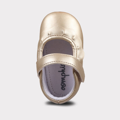 Amina Crib Shoe Gold