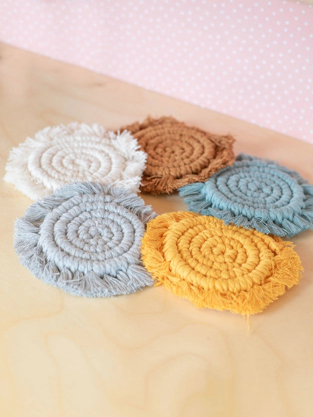 Dollhouse Boho Fringe Round Rug - Multiple Colors