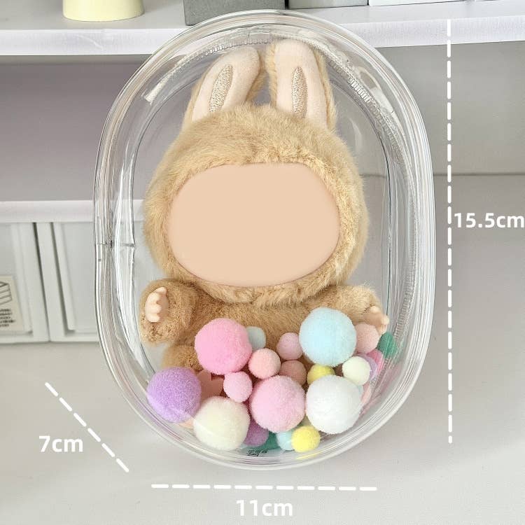 Labubu Clear Protective Carrier