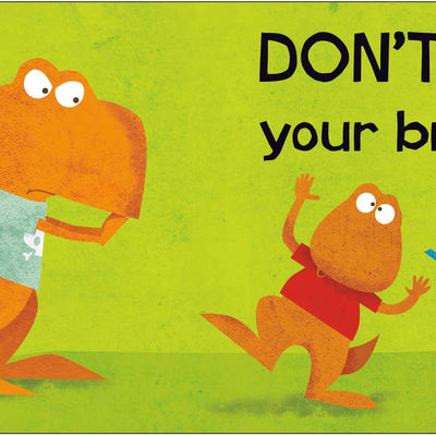Little Dinos Don't Push Board Book