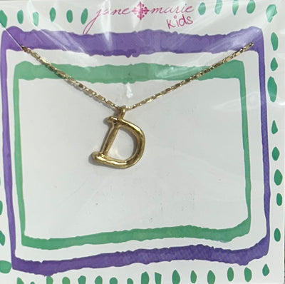 14" Kids Gold Chain Initial Necklace
