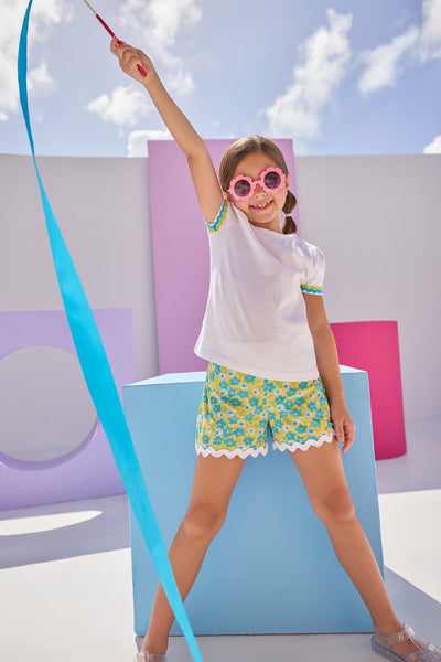 RicRac Shorts Jonquille Floral
