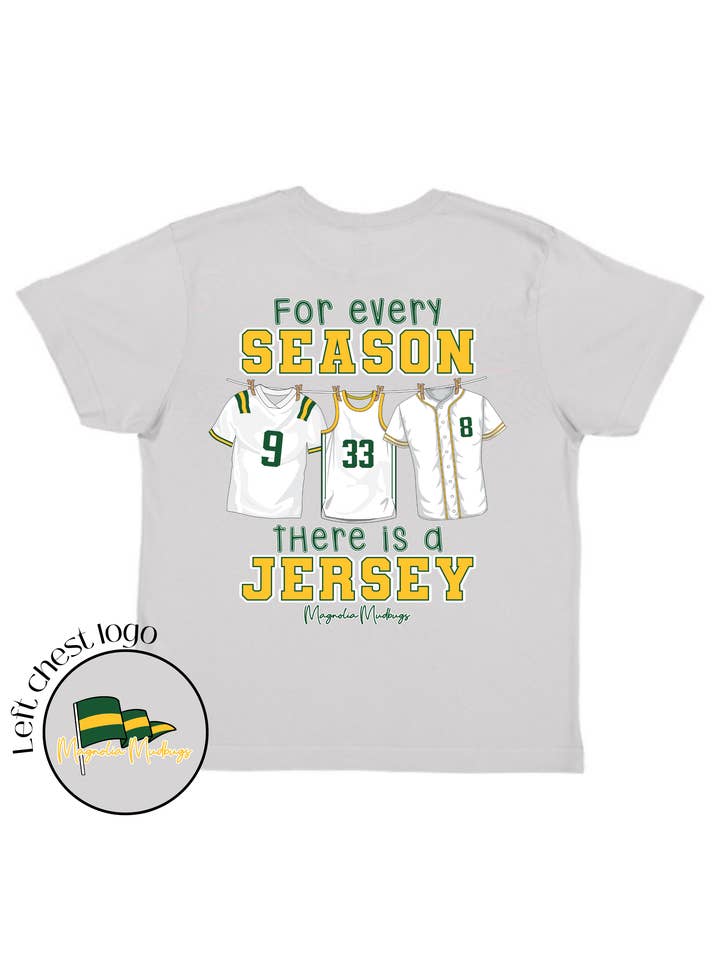 Jersey Season T Shirt Green & Gold