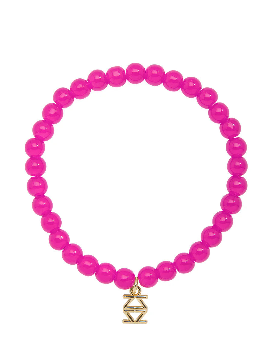 Small Glass Bead Stretch Bracelet  (Various Colors)