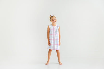 Sleeveless Tabitha's Teacher's Pet Dress Water Street Windowpane