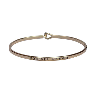 Gold Hook Bracelet Inspirational Assorted Engravings