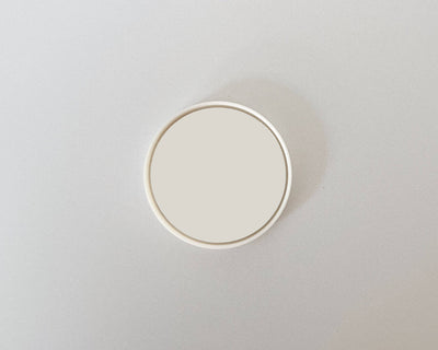 Miniature Round Wall Mirror: Olive