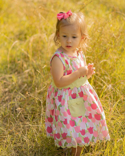 Amalie Dress Field of Pink