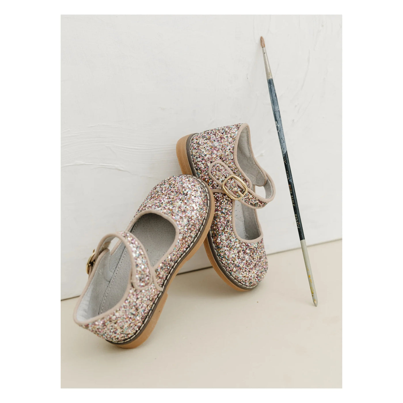 Natasha Glitter Mary Jane Multi Pink