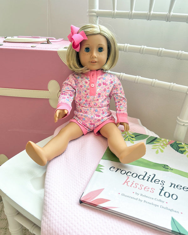 Dolly's Sara Jane's LS Short Set Mableton Mini Floral Romany Rose