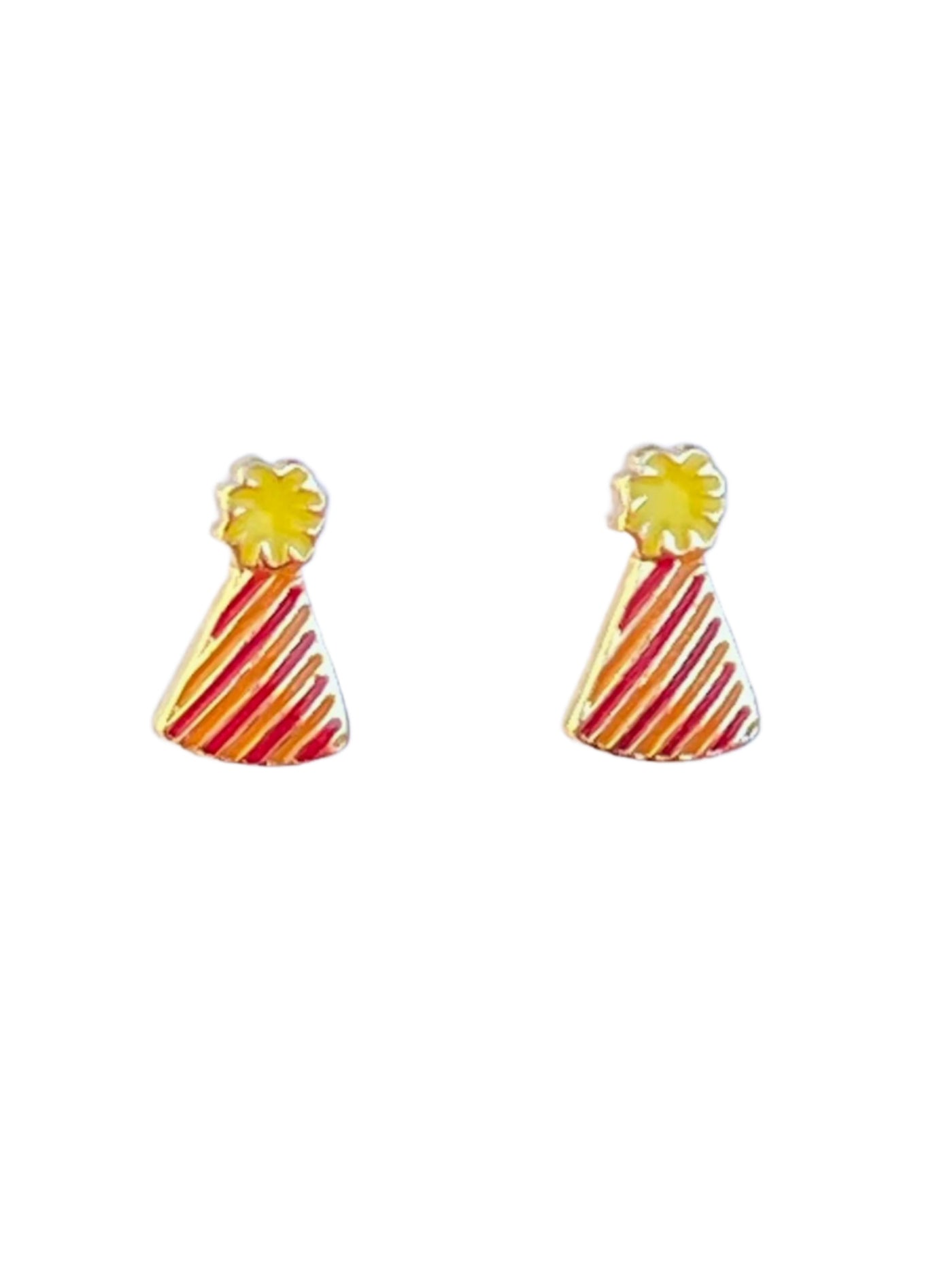 Multicolor Party Hat Earrings