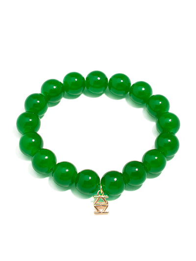 Glass Bead Stretch Bracelet - Various Colors