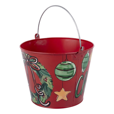 Classic Merry Christmas Pail