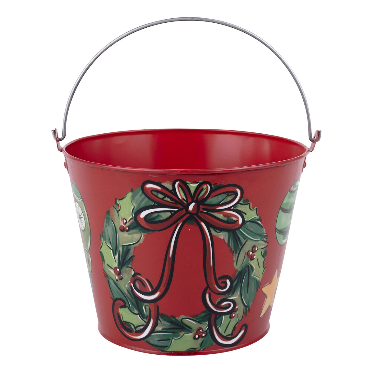 Classic Merry Christmas Pail