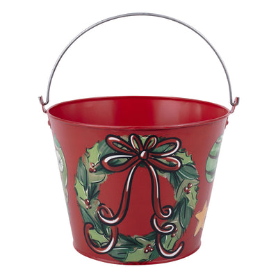 Classic Merry Christmas Pail